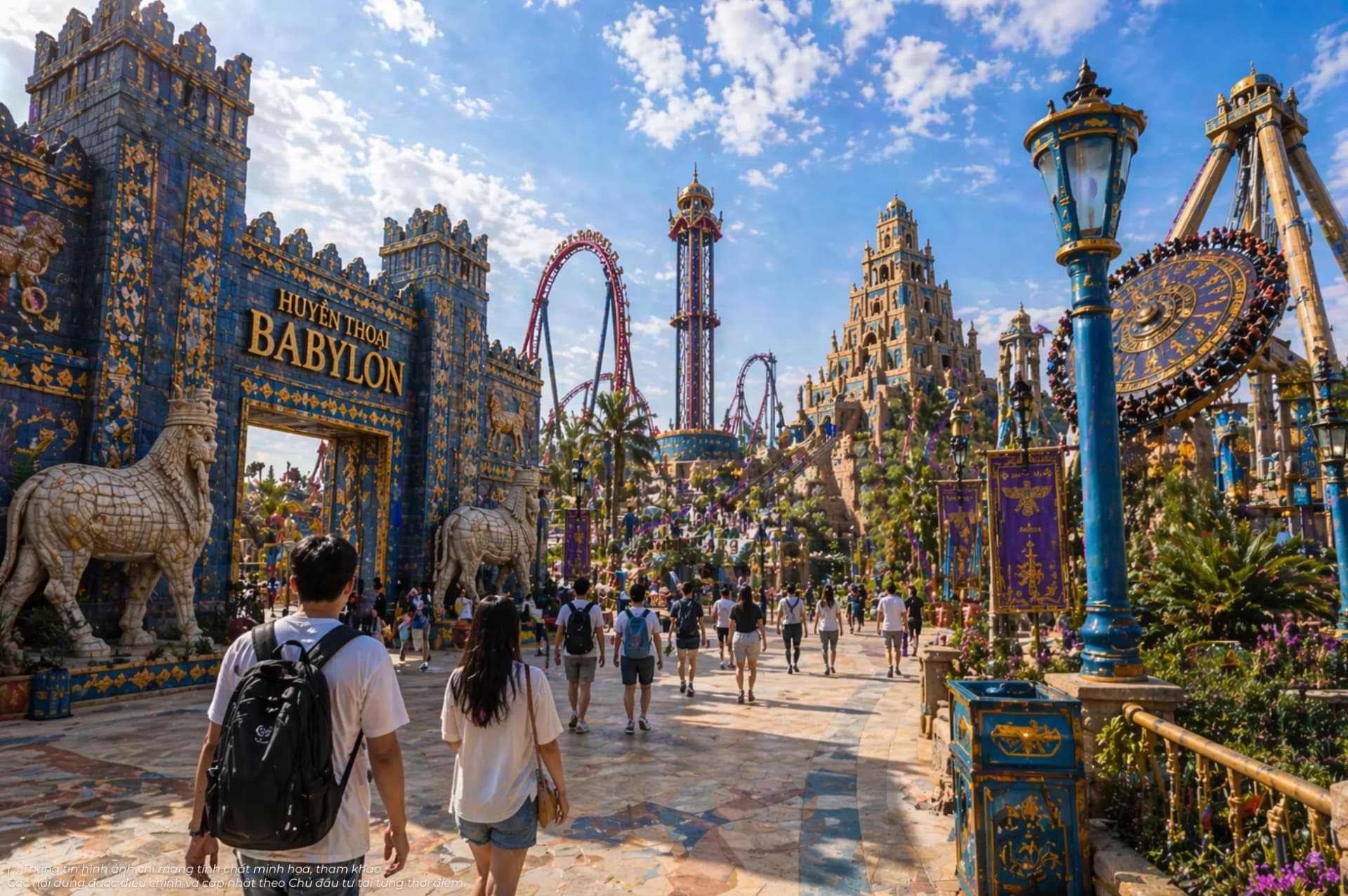 Cổng Babylon dẫn vào khu trò chơi cảm giác mạnh